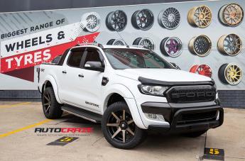 FORD RANGER AVALANCHE MACHINED FACE MATTE BLACK DARK TINT